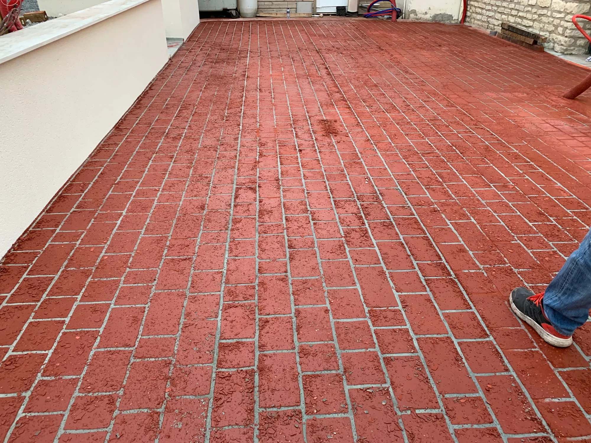 Béton imprimé en Normandie — réalisation MPSB 5