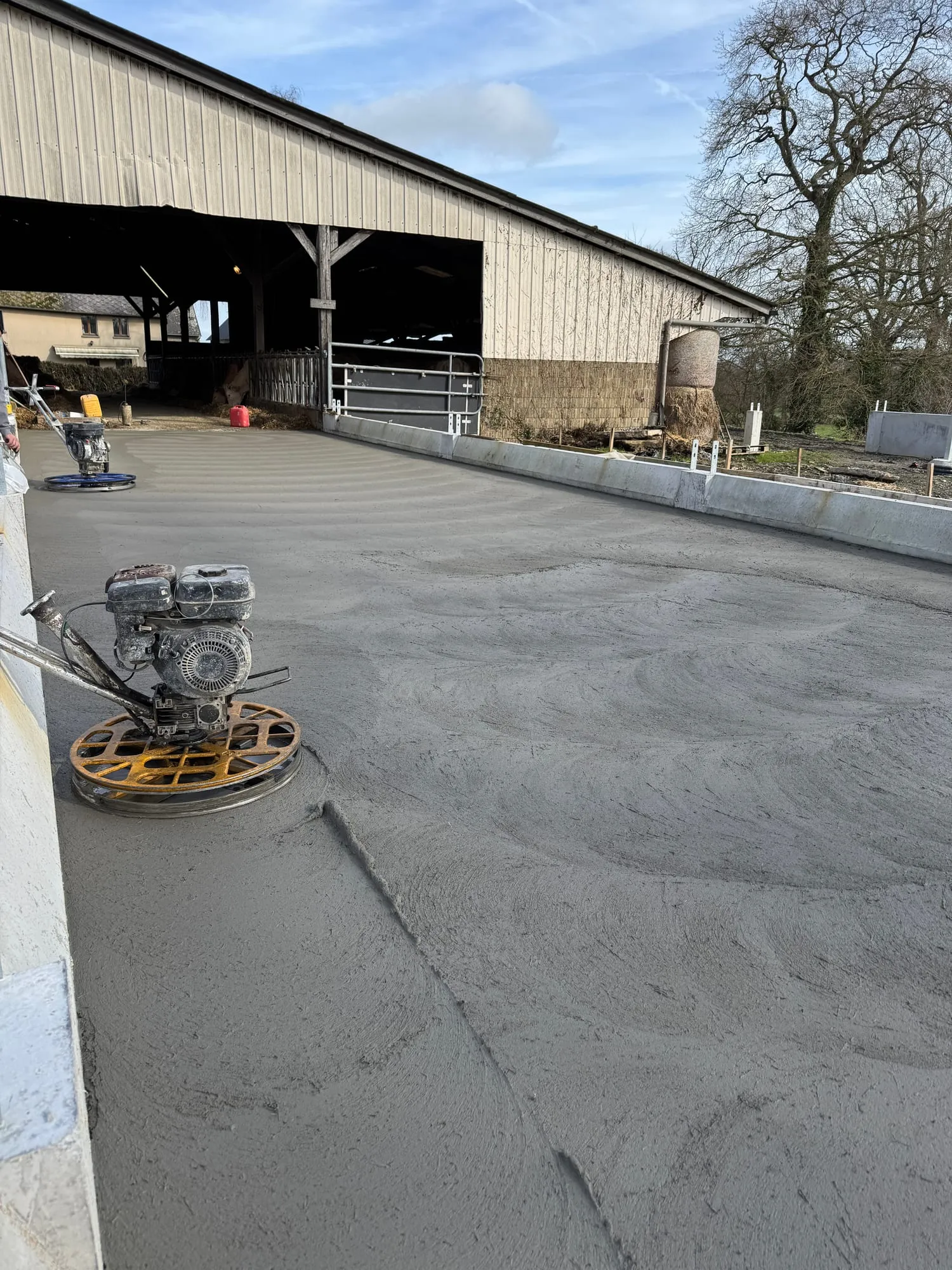 Dallage béton agricole en Normandie — réalisation MPSB 5