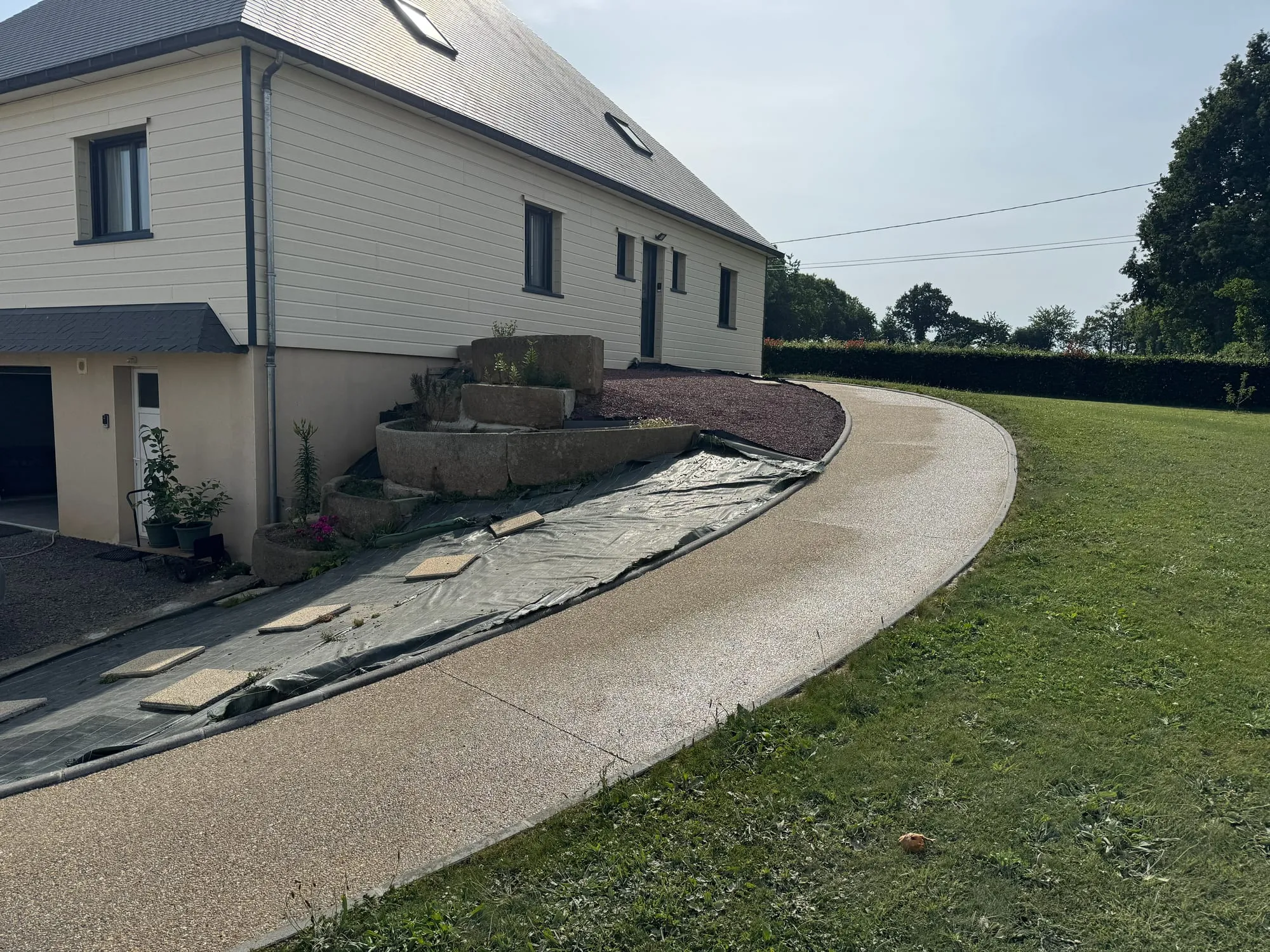 Béton désactivé en Normandie — réalisation MPSB 3