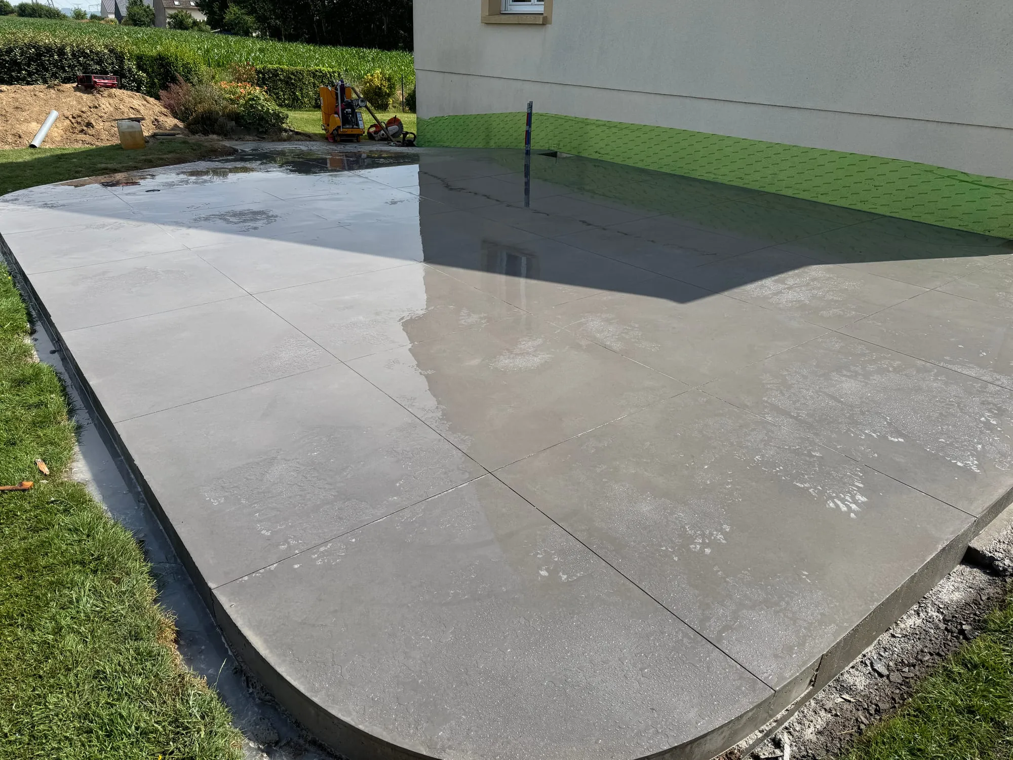 Terrasse et garage en béton en Normandie — réalisation MPSB 3