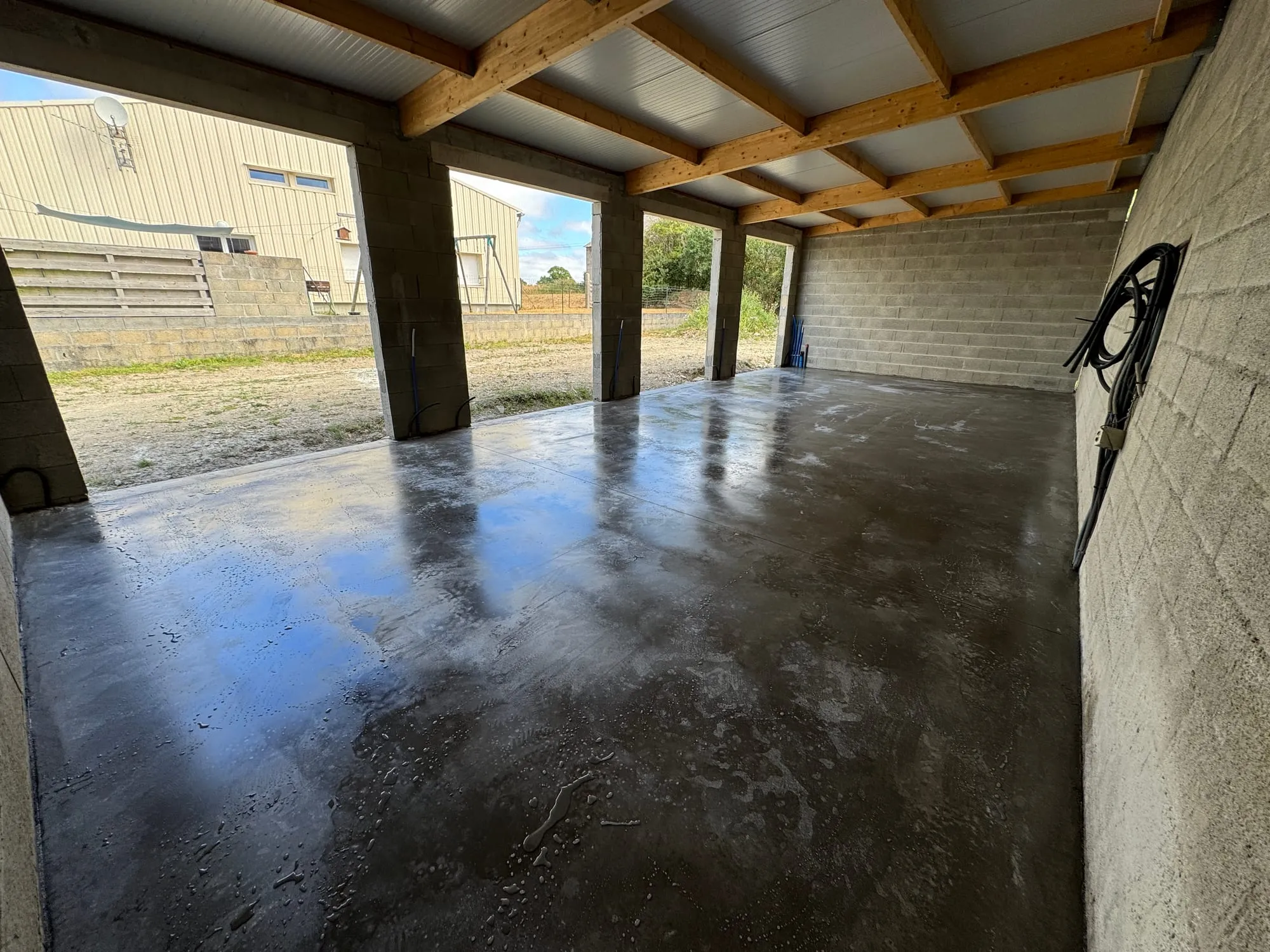 Terrasse et garage en béton en Normandie — réalisation MPSB 5